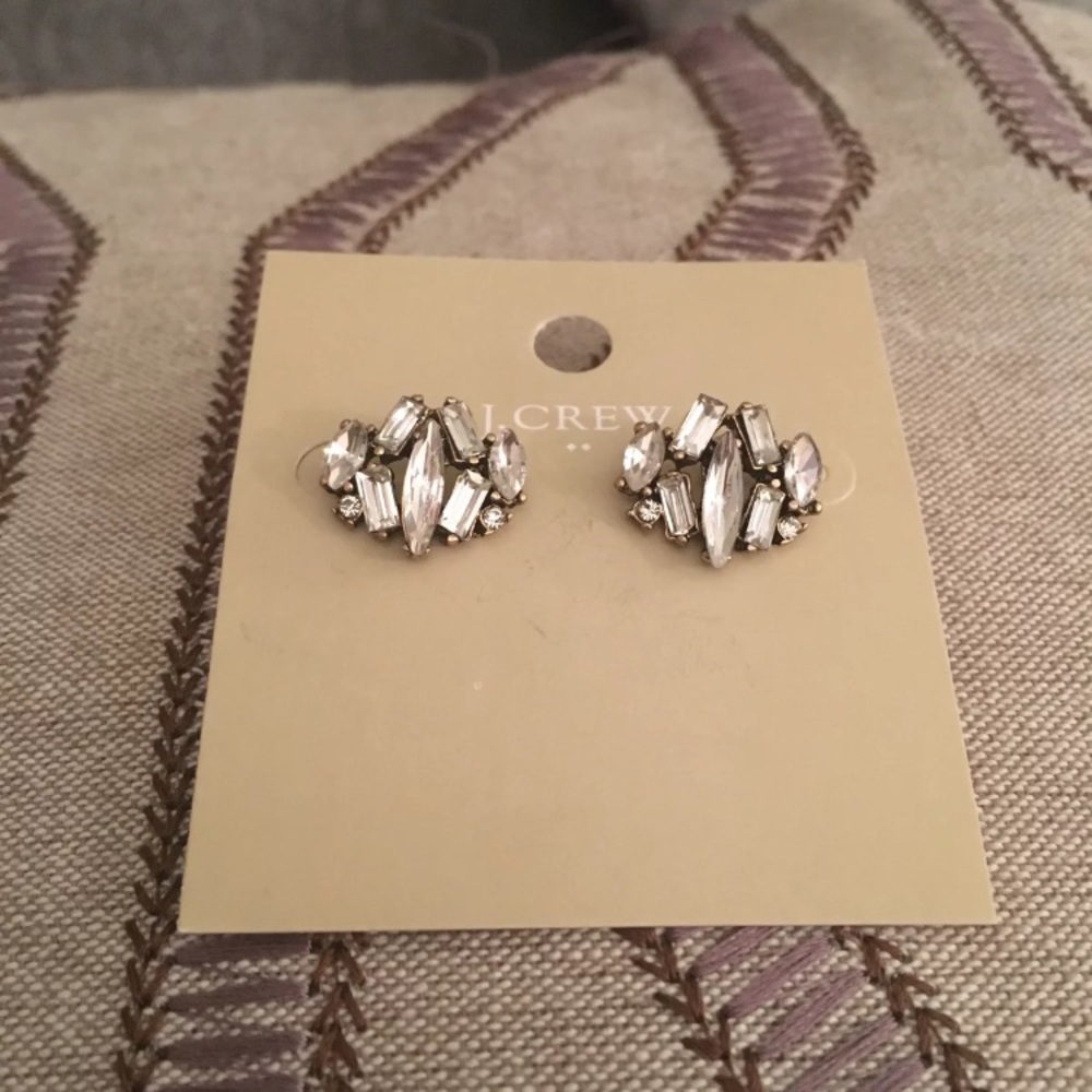 J. Crew Crystal Studs Earrings